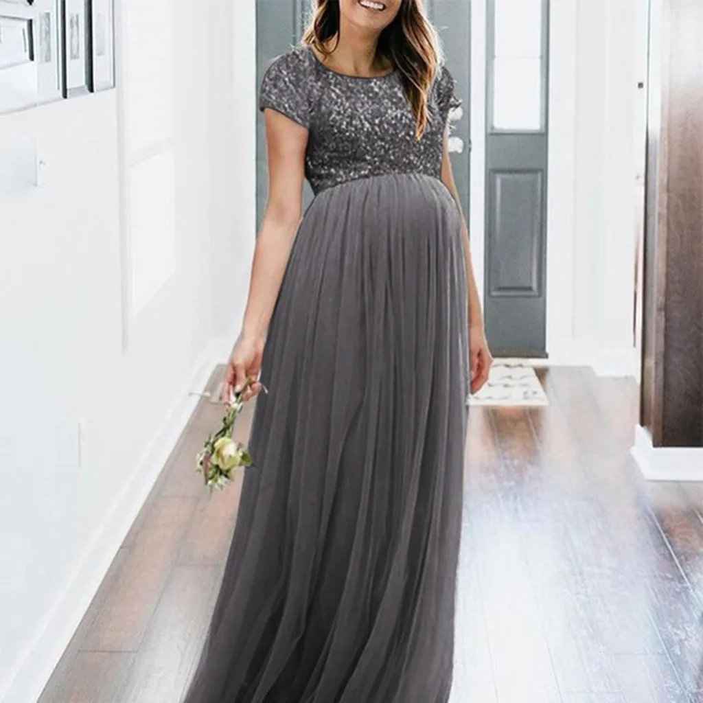 Модные женские фотографии реквизит платья Необычные Популярные Длинные Макси-платье для беременных