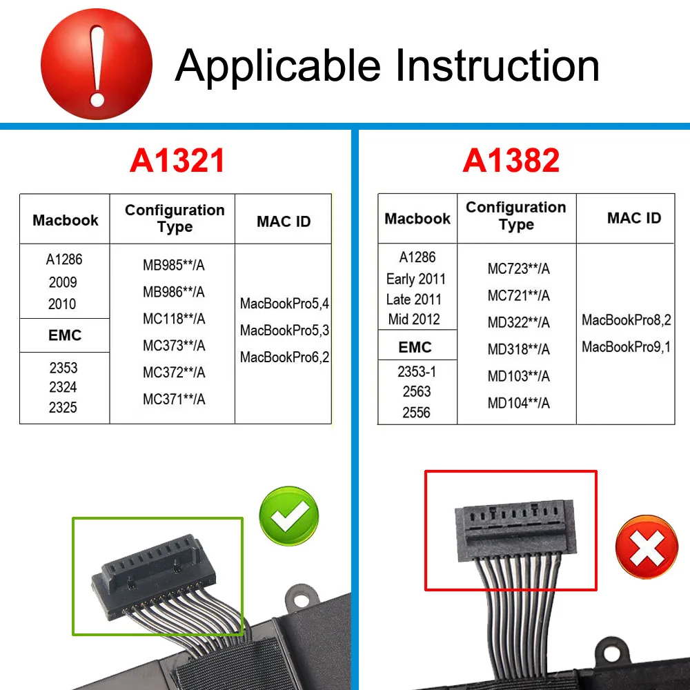 Kingsener-bateria para Apple Macbook Pro Ferramentas Gratuitas A1321 15 Polegadas A1286 2009 2010 0206380-a Mc118ll a Mc372 Mc371 Mb985 Mb986ll a - Imagem 2