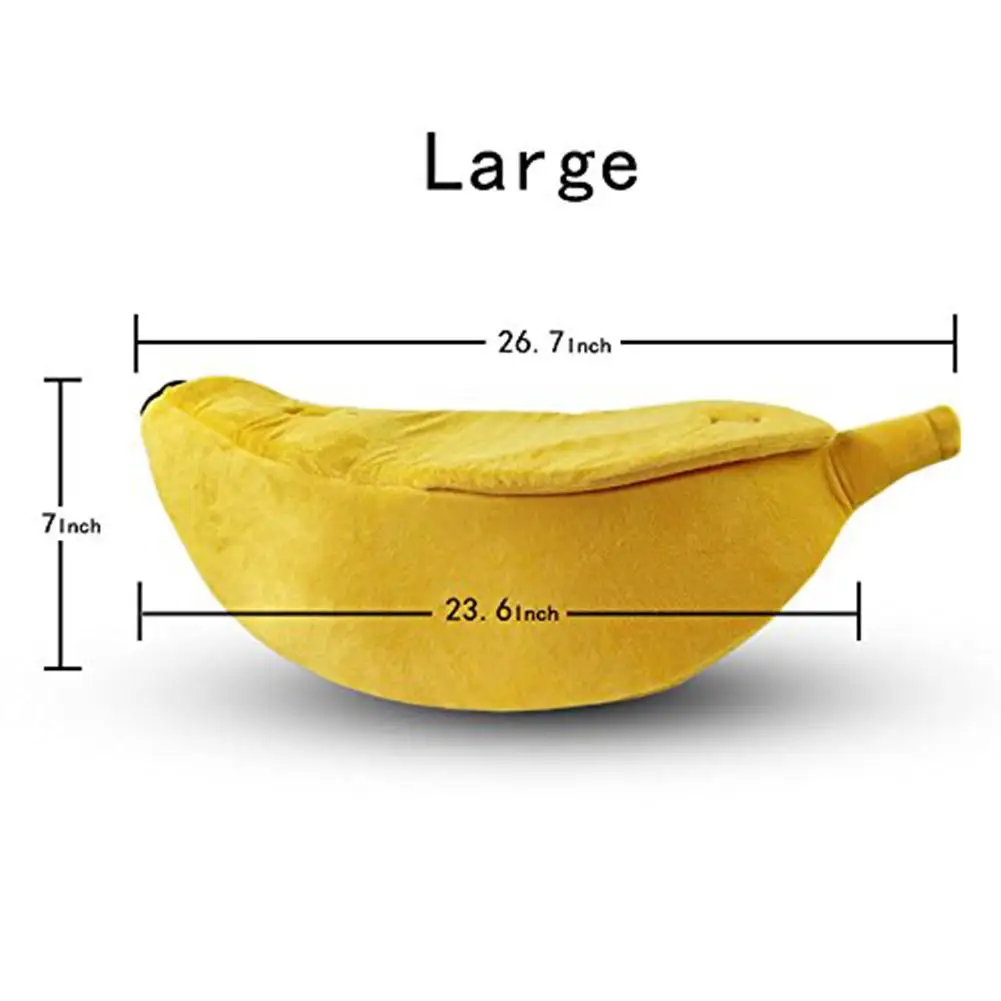 Хоббилан креативный в форме банана кровать для питомца собаки кошки мягкий теплый питомник товары для питомцев украшение
