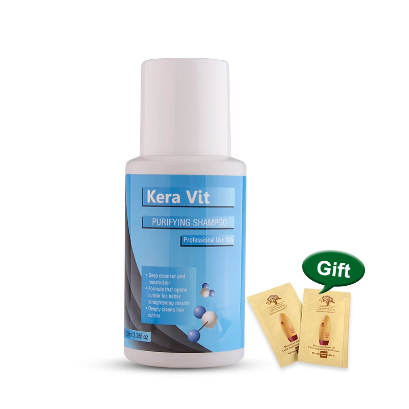 Кератиновый китайский шампунь 100 мл KeraVit Hair Jazz глубокое очищение волос салонные