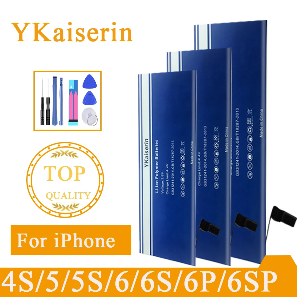Высокая емкость мобильный телефон аккумулятор для IPhone 4s 6S 6/6s/6 Plus запасная