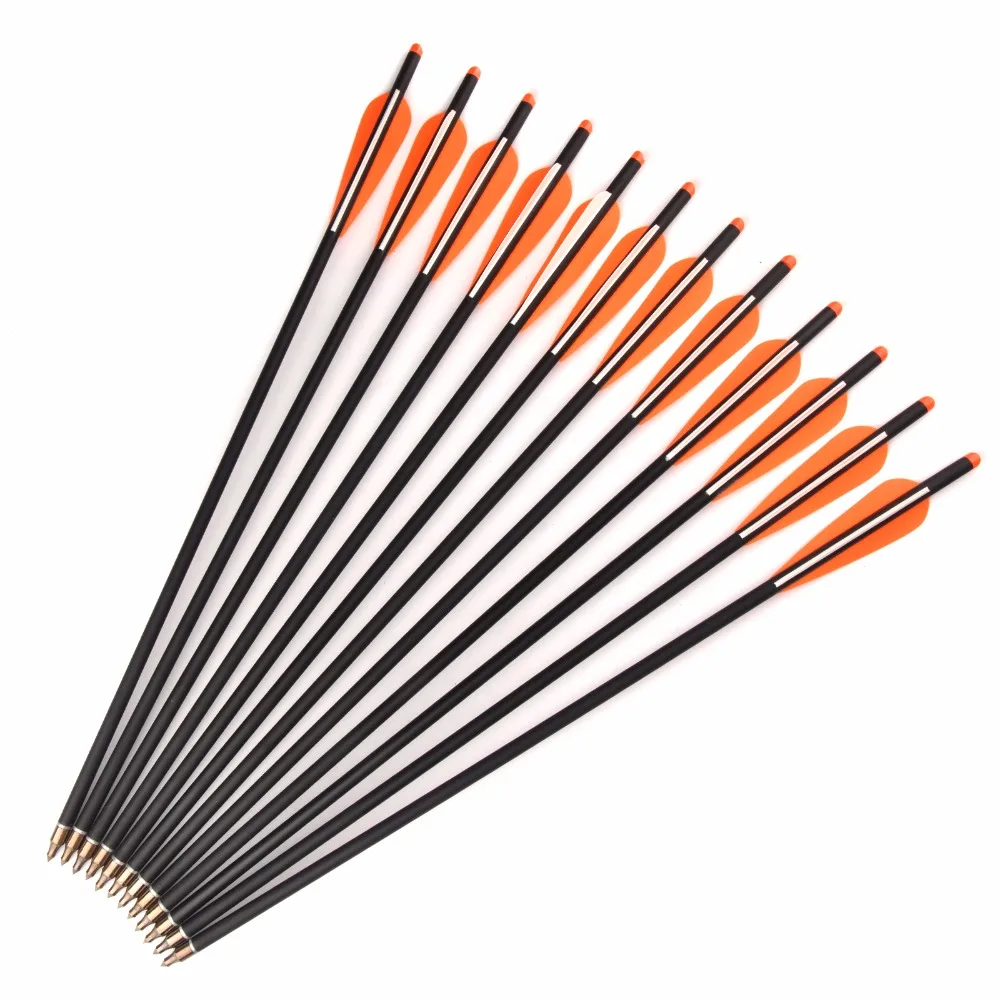 Polegadas de Diâmetro Seta para Tiro com Arco Besta Seta 8.8mm Mista Carbono Caça 17 20 22 7 Cheap Arco e flecha