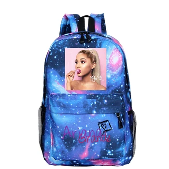 Ariana Grande torby szkolne dla nastoletnich dziewcząt dziękuję U następny plecak Galaxy Travel plecak Mochila Feminina dzieci 16 cali plecak tanie i dobre opinie NYLON CN (pochodzenie) wytłoczone Unisex Rama zewnętrzna 20-35 litrów Otwór na wyjście Wewnętrzny przedziałek miękki uchwyt