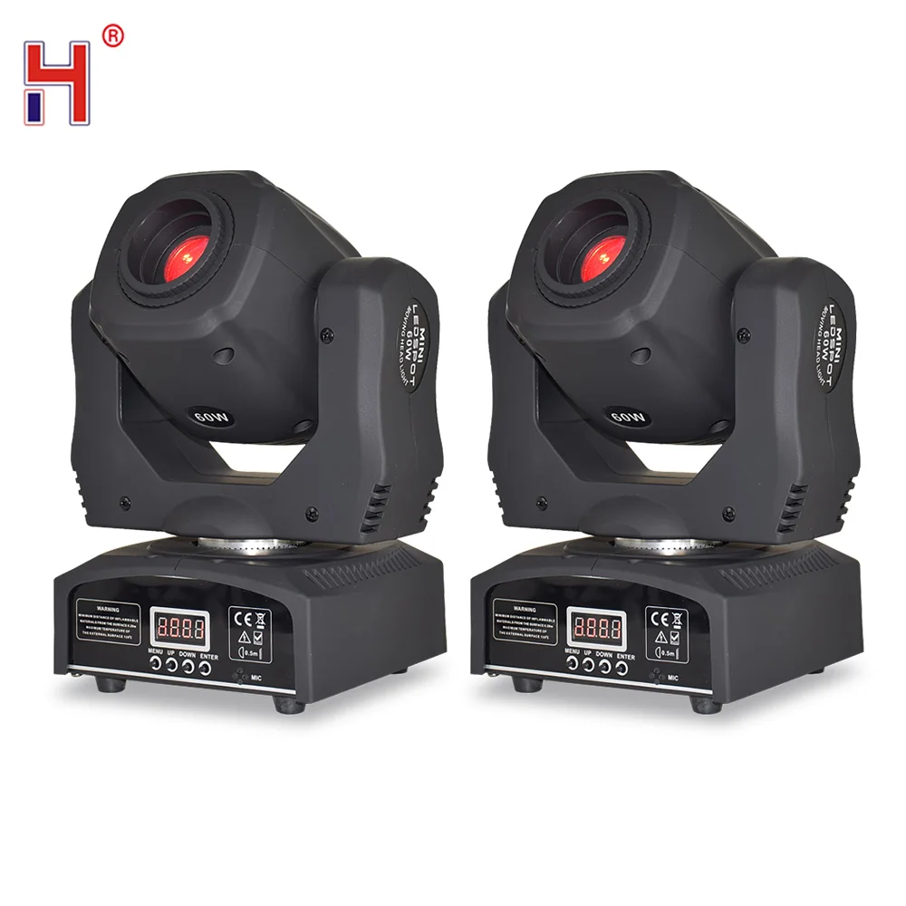 Светодиодные точечные Мини Moving головной светильник 60 Вт Dmx Dj 8 gobos эффект с 3 уход