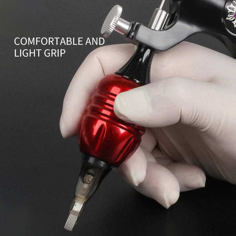 Baratos Cartucho ajustable aguja de tatuaje mangos de aleación de aluminio agarraderas de tatuaje para Cartucho máquina de tatuaje