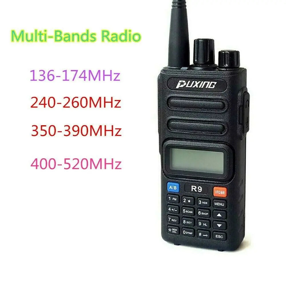 Четырехдиапазонная рация Puxing R9 136-174/240-260/350-390/400-520 МГц любительский двухсторонний