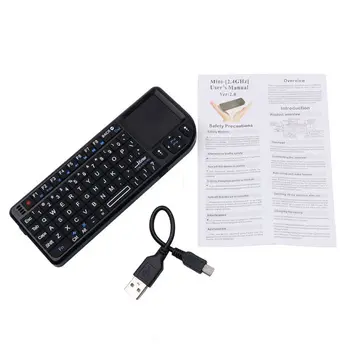 

A8 2.4G Mini Wireless Keyboard with Handheld Touchpad for PC Smart TV Projector