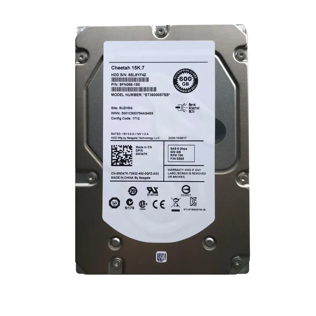 

SZWXZY Original For Dell 600G 3.5 -inch 15k 0W347K W347K 9FN066-150 ST3600057SS 100% Good Quality