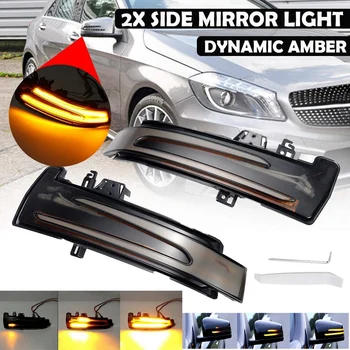 

Car Flowing Turn Signal Light Side Wing Rearview Mirror LED Dynamic Indicator Blinker for Mercedes-Benz a B S C E GLA GLK W176 W