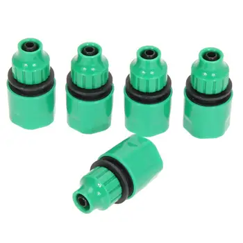 

5pcs Coupling Adapter Garden Quick Connecter Drip Tap Garden Water Hose Pipe Joint Pacifier Shape Quick Connectors Drip Tap