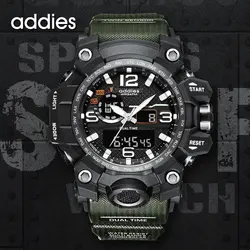 Мужские милитари армейские часы 50 м водонепроницаемые наручные часы светодиодный кварцевые спортивные часы мужские relogios автоматические