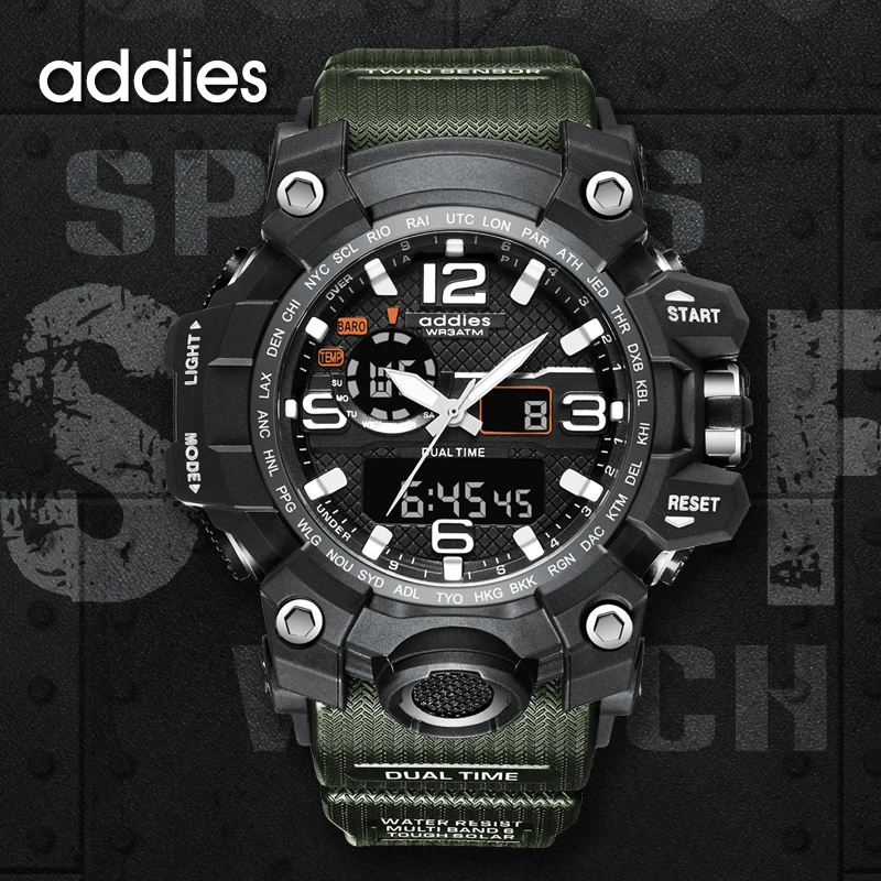 

Men Military Army Watch 50m Waterproof Wristwatch LED Quartz Clock Sport Watch Male relogios Automatic Sport Watch Men S Shock