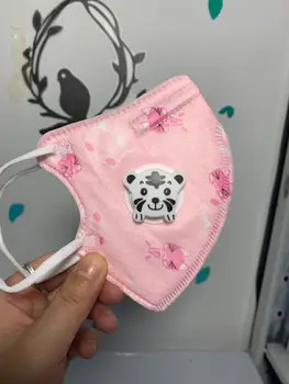 

Fast Shipping Kids KN95 Face Masks with Breathing Valve Anti Dust Filtered Respirator Mouse and Nose mascarilas Cartoon Mask