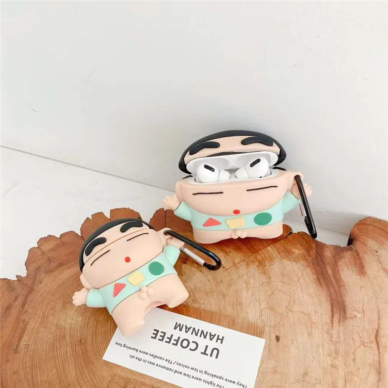 3D Anime Sumo Wrestler AirPods 1 2 Pro Case Cover Cute Japan Hot Cartoon Earphone Silicone Headphone Protective Covers Cases for Apple Japan