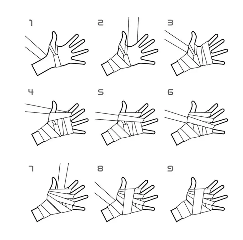 2,5 м хлопок бинт боксерская повязка для запястья обертывание рук Боевая защита боксерский кикбоксинг, муай-тай ручная обертывание s тренировочные перчатки