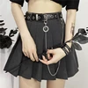 Korean Summer New Vitality Girl Diablo Style Skirt Vintage Locomotive Chain Belt Pendant Casual High Waist A-Line Mini Skirt ► Photo 3/6