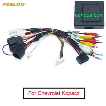 

FEELDO 1PC Car Audio Radio Player 16PIN Android Power Calbe Adapter With Canbus Box For Chevrolet Kopacz Media Wiring Harness