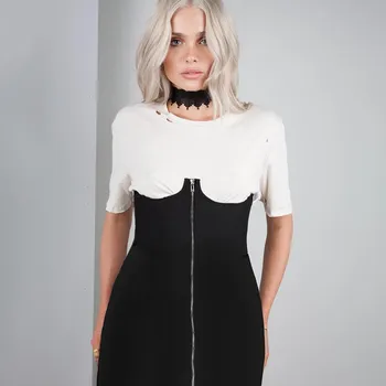 

Sexy Autumn Style Skirt High Waist Long Style Zipper Bandage Skirt Women Clothes Bodycon Tight Club Pary Fashion Skirt