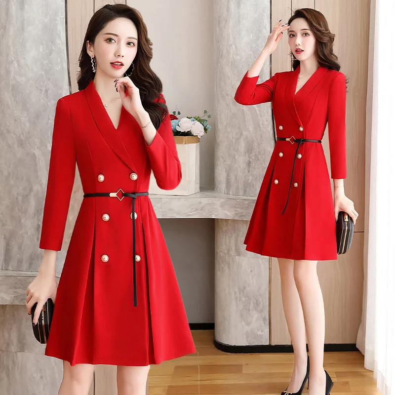

Spring Clothing 2020-WOMEN'S Dress-Style New Style Elegant Slim Fit Slimming Western Style Young-Style Feminine Dress Children