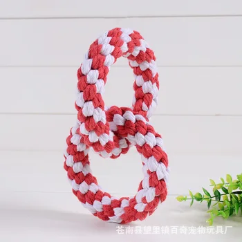 

Pet Toy Hand-Woven Circle Cotton Rope Products Toy Cat Dog Chew Toys
