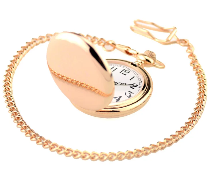 Fashion-Black-Polish-Smooth-Quartz-Pocket-Watch-37cm-Chain-Pendant-Fob-watch-Men-Women-Gifts-Fob