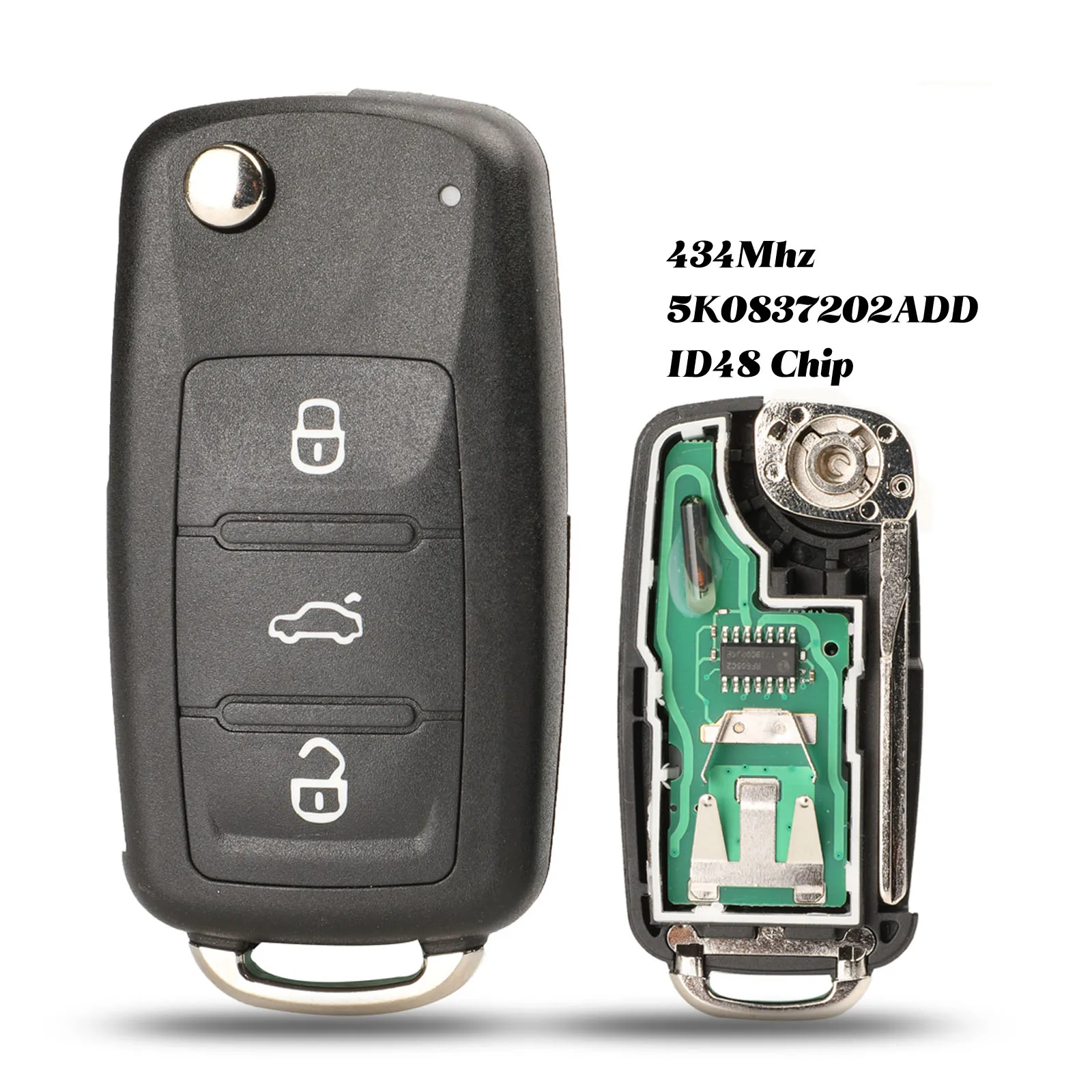 Пульт дистанционного управления jingyuqin 5K0 837 202 AD для VW/VOLKSWAGEN 5K0837202AD