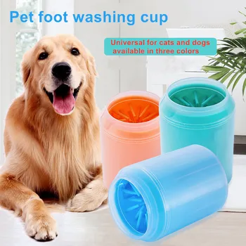 

Dog Pet Foot Paw Cleaner Cup Soft Silicone Combs Portable Outdoor Washer Cup Paw Clean Brush Quickly Wash Foot Cleaning Bucket