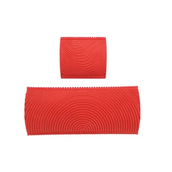 

2pcs Paint Roller Set Household Imitation Wood Grain Garden DIY Multifunctional Art Tool Brush Wall Texture Office Building