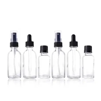 

6 Pcs Travel Containers Travel Portable Packaging Glass Bottles Beauty Cosmetic Bottles Set Travel Bottles