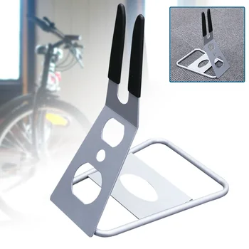 

Portable For Mountain Bike Floor Sturdy Cycling Parking Rack Practical Display Steel Repair Non Slip Stand Outdoor U Shape