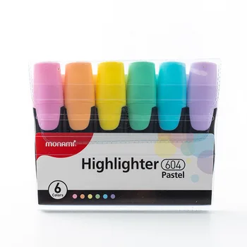 

4/6pcs Mini pretty waist color highlighter pen set Adding super pastel marker 1-6mm liner writing Stationery Office School A6088