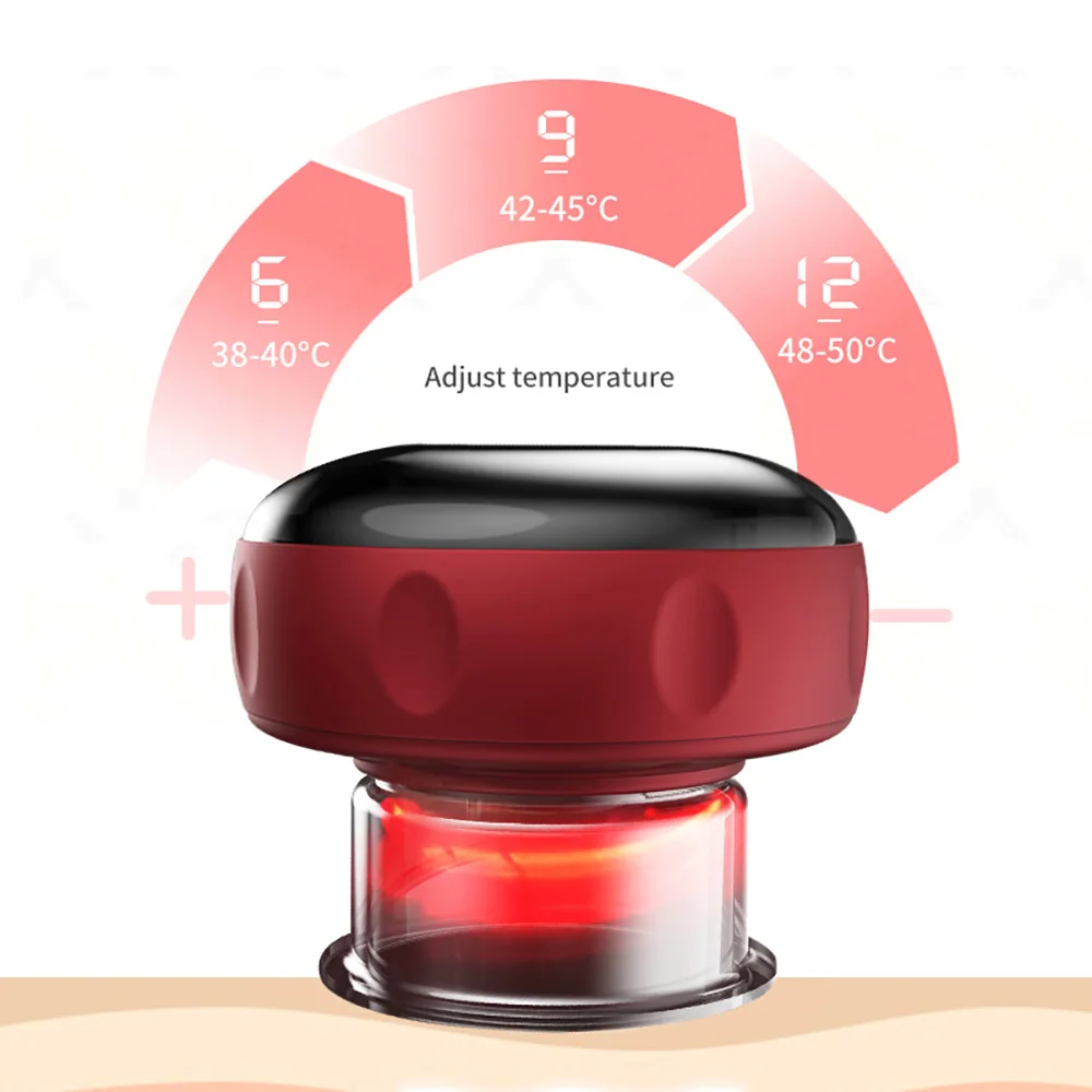 12 Gears Electric Cupping Therapy Massager Vacuum Suction Cups Adjustable Therapy Cupping Guasha Massage Tool Muscle Stimulator 2