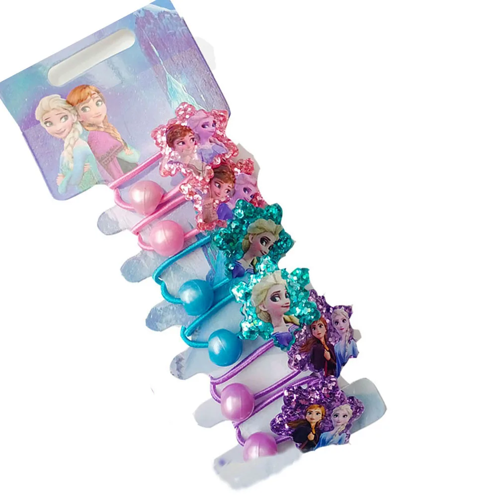 21 New Hair Rope Frozen 2 Elsa Hair Accessories Rubber Band Hairpin Hair Clip Shiny Rubber Band Powder Hair Ring Accessories Kids Baby Accessories Aliexpress