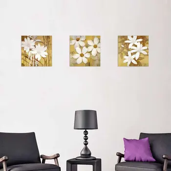 

Flowers Three Set Wall Art Canvas Prints Spray Oil Printing Home Decoration