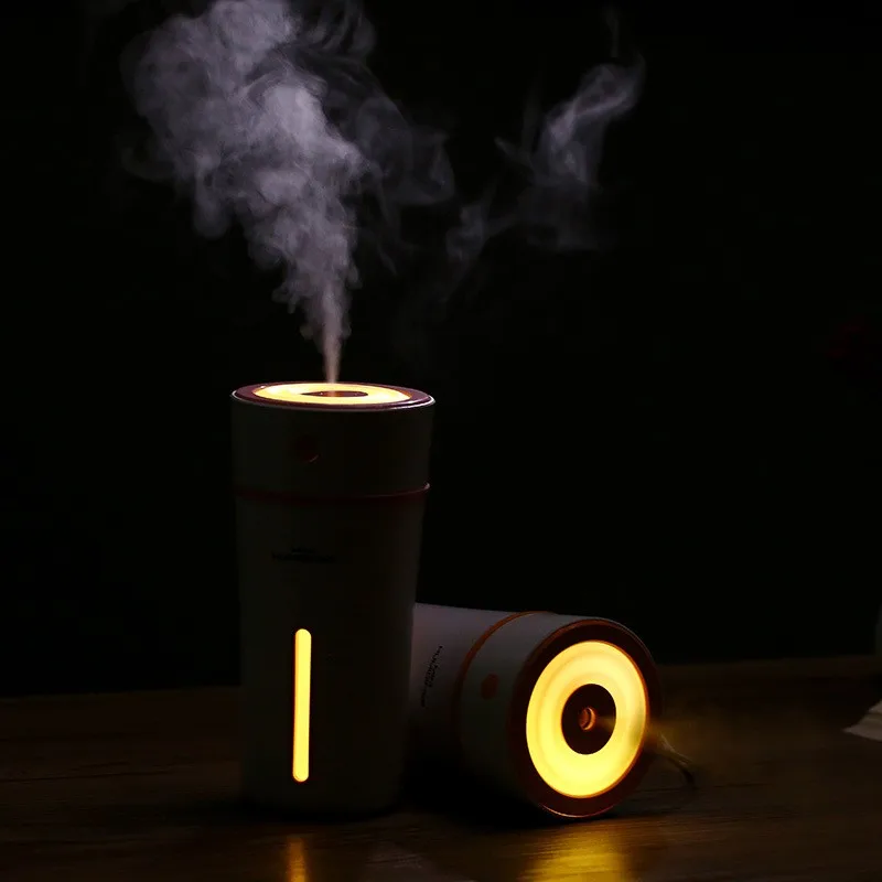 Портативный увлажнитель с чашкой кофе USB мощный Ночной светильник большая