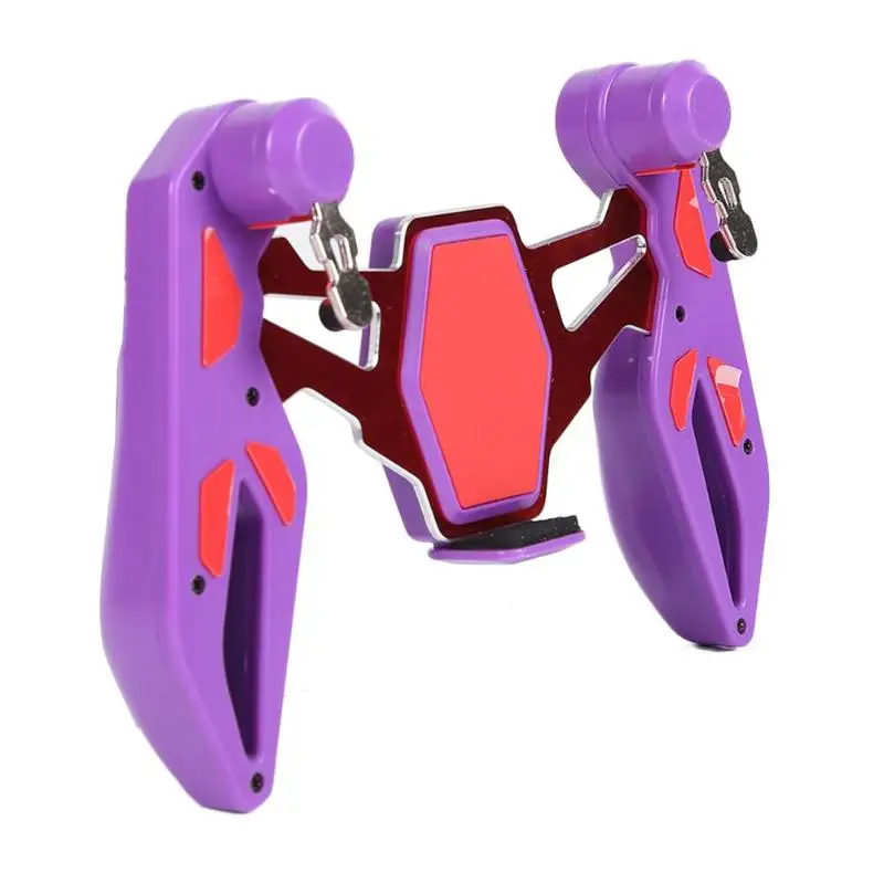 Game Trigger Four-Finger Linkage Game Handle Telescopic Gampad Joystick for PUBG Trigger Feel No Bu