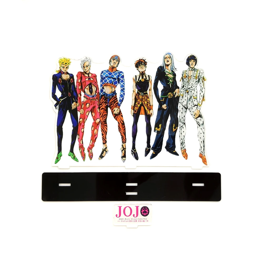 Любовь спасибо JOJO для невероятное приключение Золотой ветра группы семьи акриловая подставка фигурный модельный пластина держатель торт фигурки жениха и невесты; с рисунком из аниме