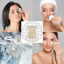 16 шт. подушечки для снятия макияжа многоразовые ватные диски средство для снятия макияжа для лица бамбуковые волокна уход за кожей лица подушечки для чистки кожи