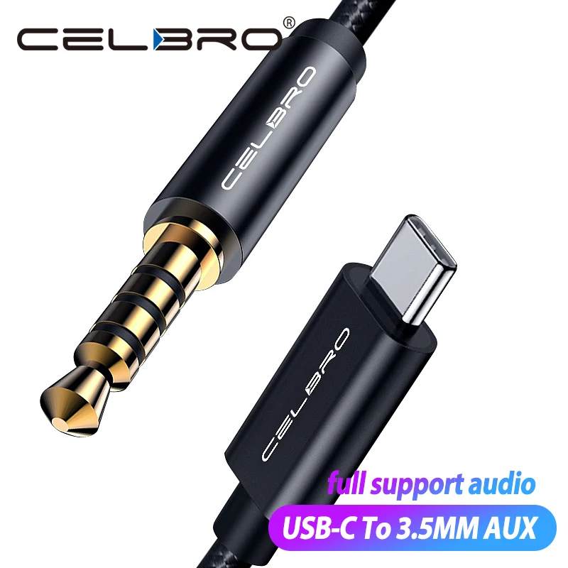 

Upgrade Usb Type C To 3.5mm Headphone Jack 3.5 Audio Cable Type C Male To 3.5mm Male Cable Headset Adapter For Samsung Note 10