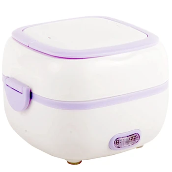 

Portable Electric Heating Lunch Box Food-Grade Food Container Food Warmer Multifunctional Food Steamer Mini Rice Cooker-Eu Plug