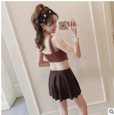 

2018 New Style Split Skirt-Three-piece Set Slimming Hanging Bandage Cloth Bathing Suit Women's