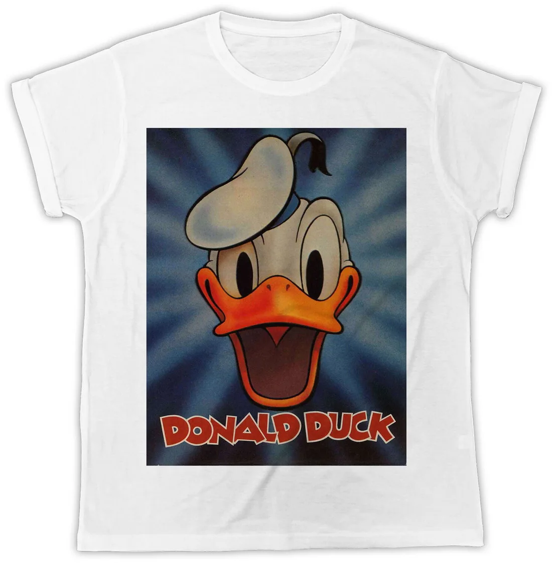 FUNNY DONALD DUCK HAPPY FACE COOL RETRO 