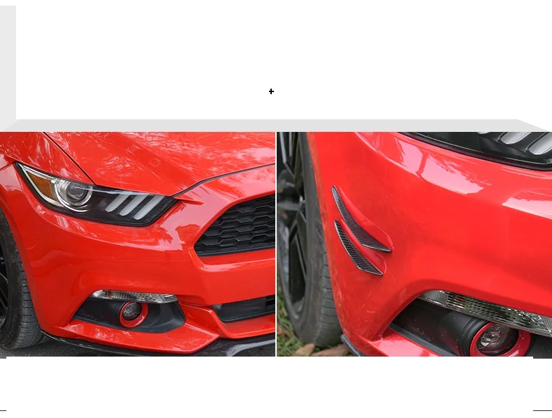Fit for Ford Mustang carbon fiber spoiler surrounded by large decorative exterior wind knife 15-17