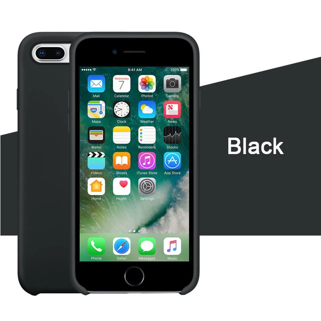 Роскошный силиконовый чехол для iphone 7 8 6S 6 Plus 11 Pro X XS чехол для MAX XR на Apple iphone 7 8 plus X 10 чехол официальный - Цвет: Black