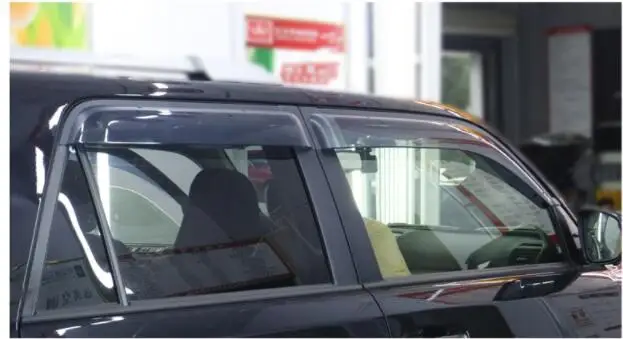 Apply only for Toyota 4runner Windows pane weatherproof refitted Car window rain eyebrow rain-shield accessories