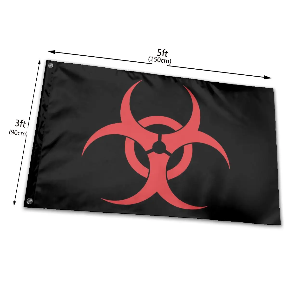 Biohazard Flag 5ft x 3ft 