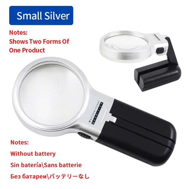 Desk Illuminated Magnifier Folding Needlework Magnifying Glass With Light Table Magnification Loupe Reading Glasses Professional Magnifiers Aliexpress