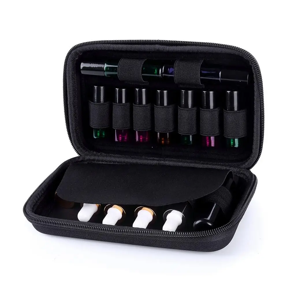 1 шт. чехол для эфирного масла 9/7 бутылок 5ML10ML парфюмерное масло, эфирное масло коробка для путешествий портативный держатель для переноски полированный ноготь хранилище сумка