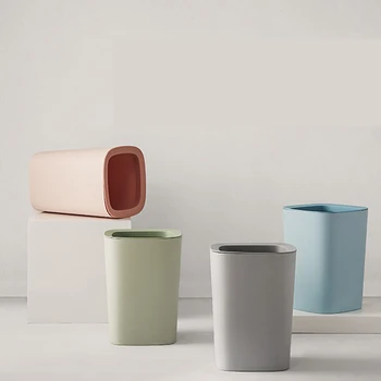

1 Set Trash Cans Recycle Bin Cube Garbage Kitchen Living Room Waste Garbage Bin Home Storage Paper Basket Office Thickened Trash