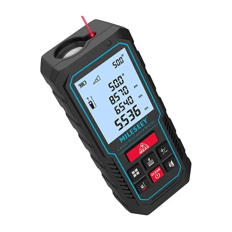 Mileseey S2 Laser Measure Rangefinder Handhold Mini Distance Range Finder Angle Meter Fast Result Screen For Home Construction laser rangefinder distance meter laser tape measure laser protractor